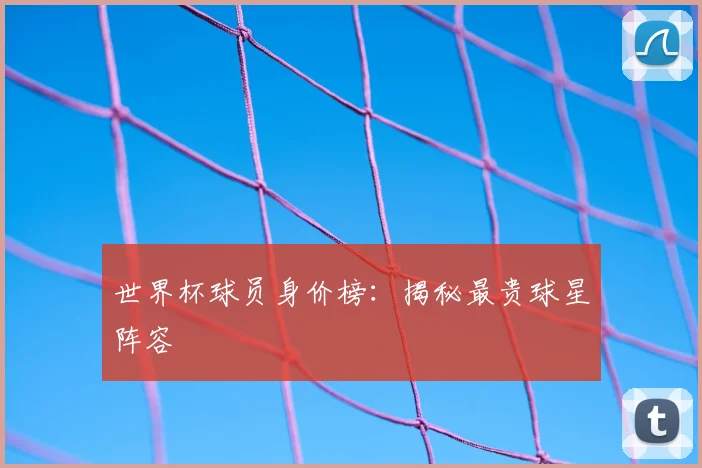 世界杯球员身价榜：揭秘最贵球星阵容