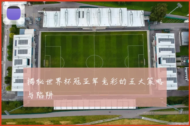 揭秘世界杯冠亚军竞彩的五大策略与陷阱